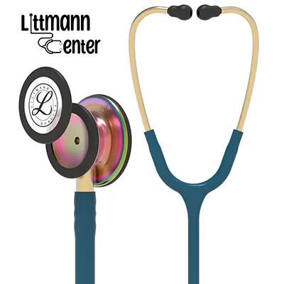 گوشی پزشکی لیتمن کلاسیک 3M آبی کاربنی رنگین کمانی 5807