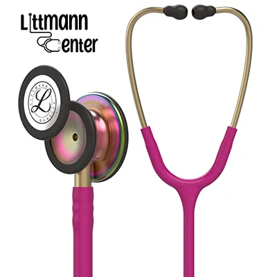 گوشی پزشکی لیتمن کلاسیک 3M تمشکی رنگین کمانی 5806